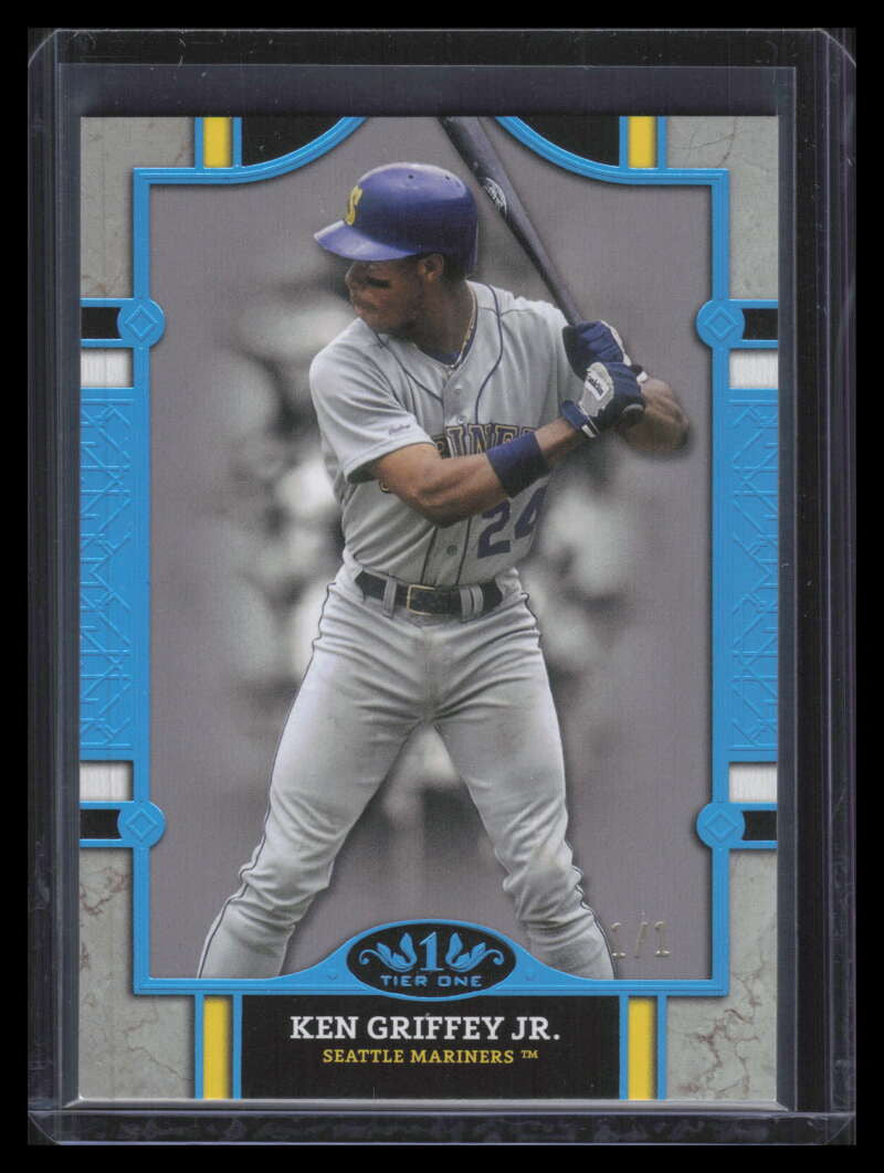 2024 Topps Tier One Holo Platinum Blue Foil 19 Ken Griffey Jr. 1/1