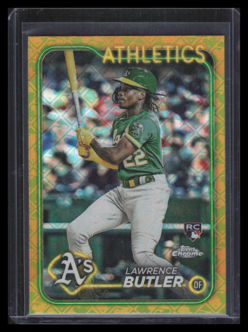 2024 Topps Chrome Logofractor Gold Refractor 5 Lawrence Butler Rookie 30/50