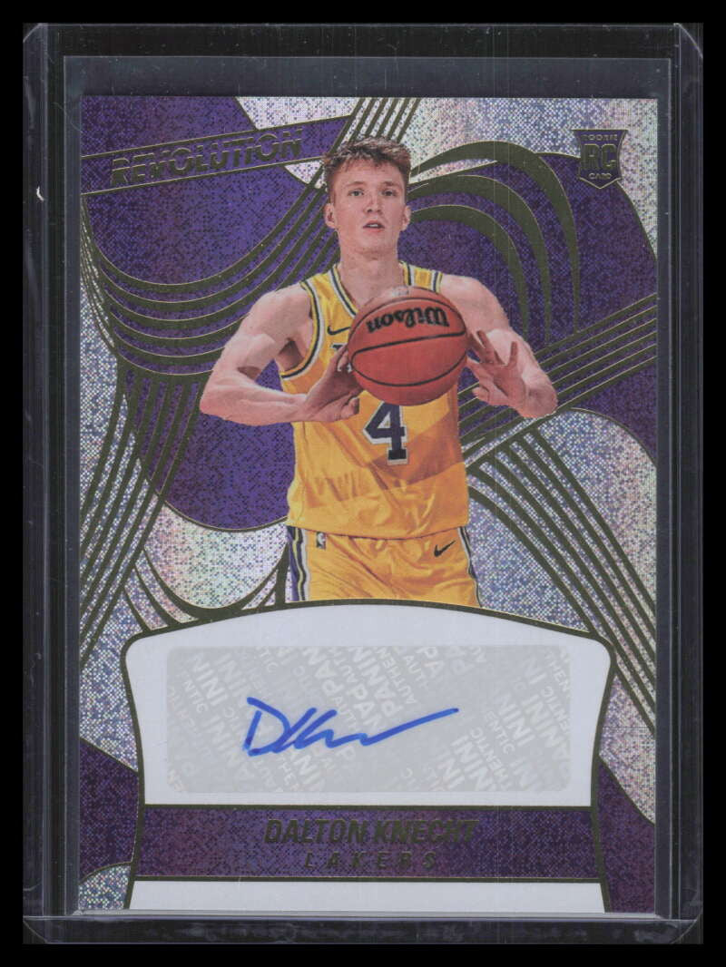 2024-25 Panini Revolution Rookie Autographs 2 Dalton Knecht Rookie Auto
