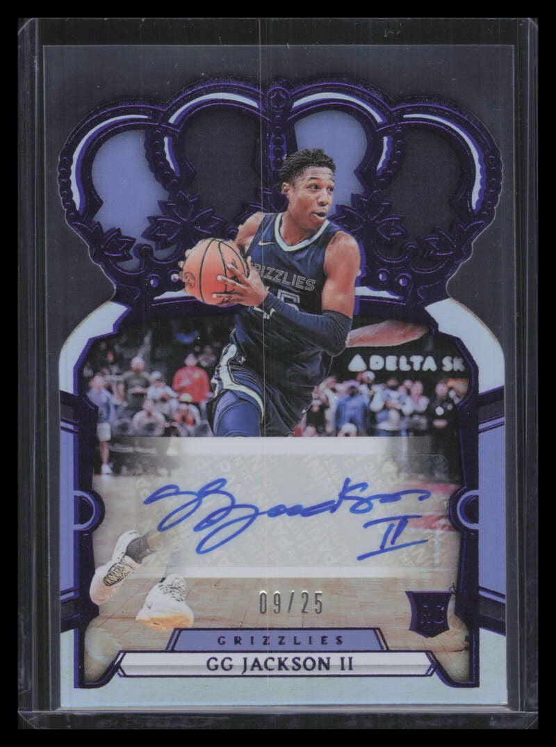 DELETE 166164 2023-24 Crown Royale Rookie Autographs Purple 29 GG Jackson II RC Auto 9/25