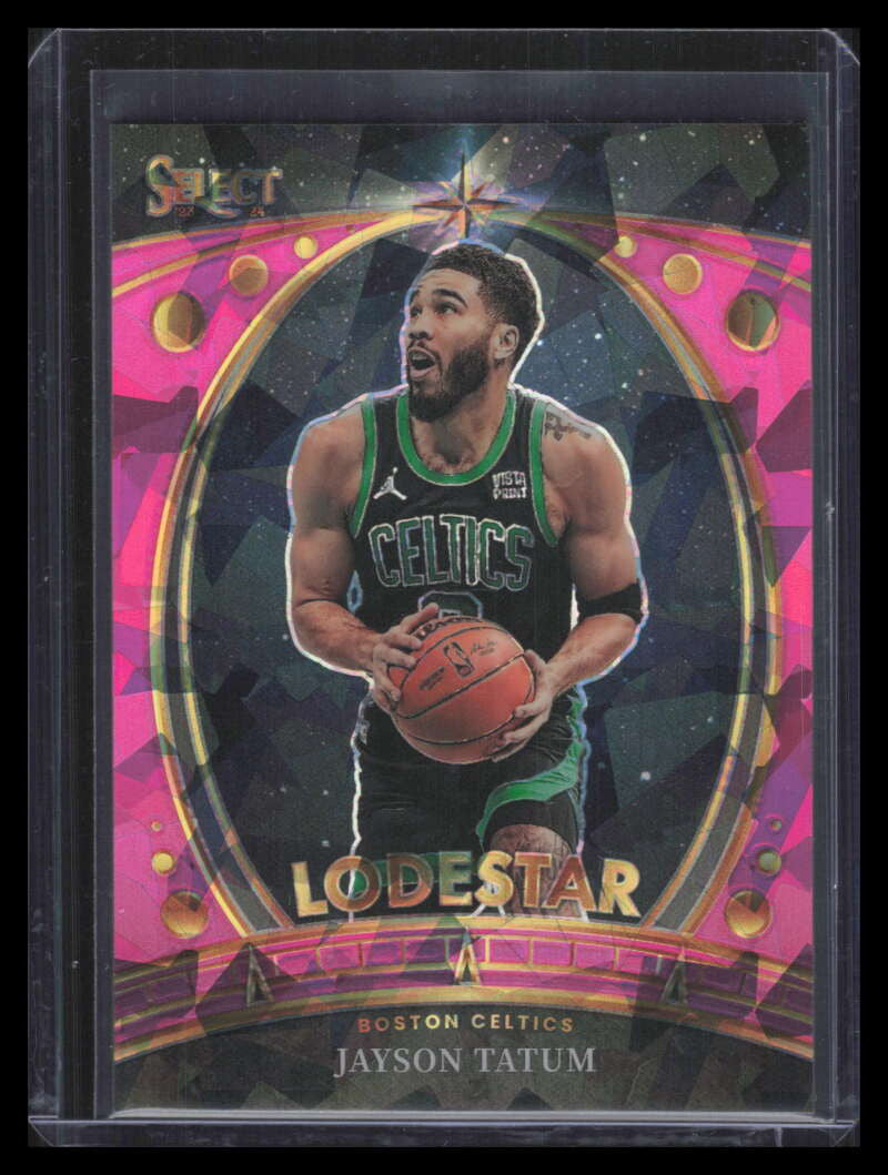 2023-24 Select Lodestars Pink Cracked Ice Prizms Refractor 5 Jayson Tatum 87/99