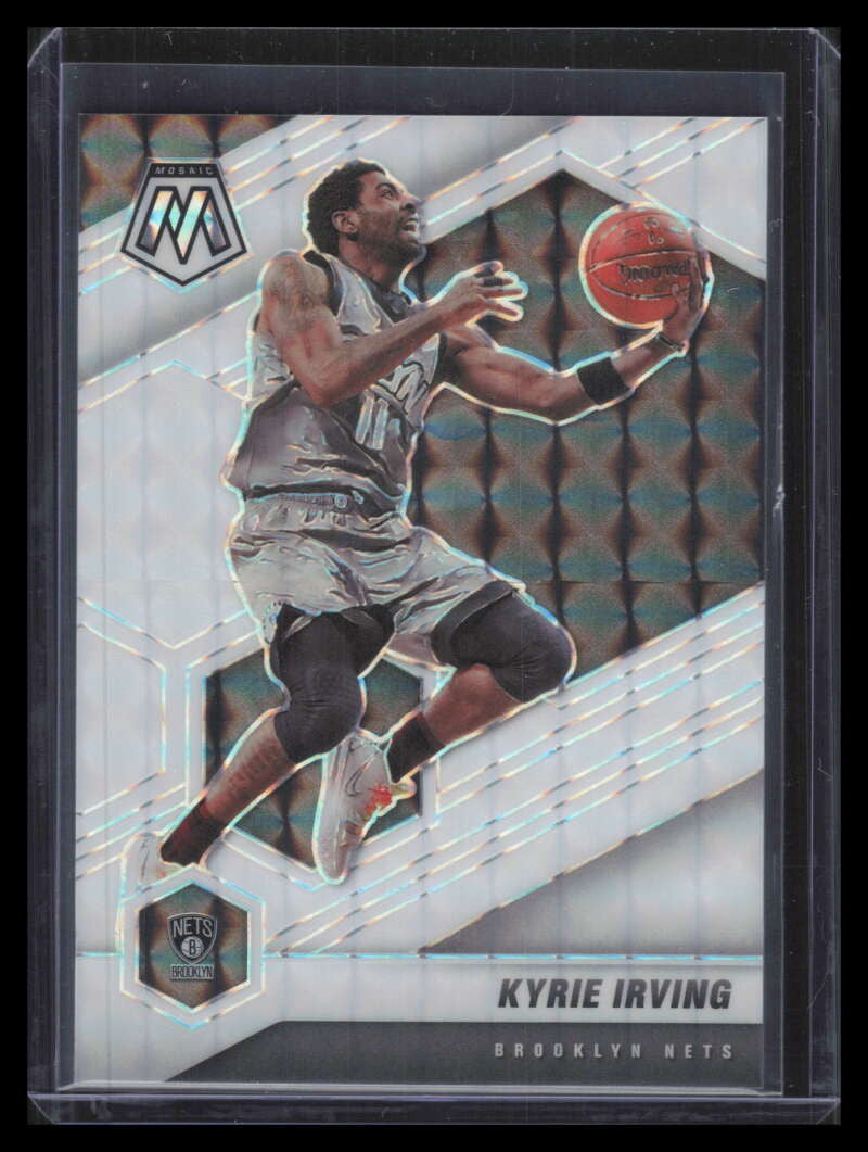 2020-21 Panini Mosaic Mosaic White Refractor 198 Kyrie Irving 13/25