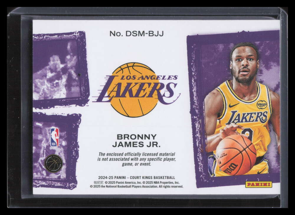 2024-25 Court Kings Debut Showcase Memorabilia 2 Bronny James Rookie Patch