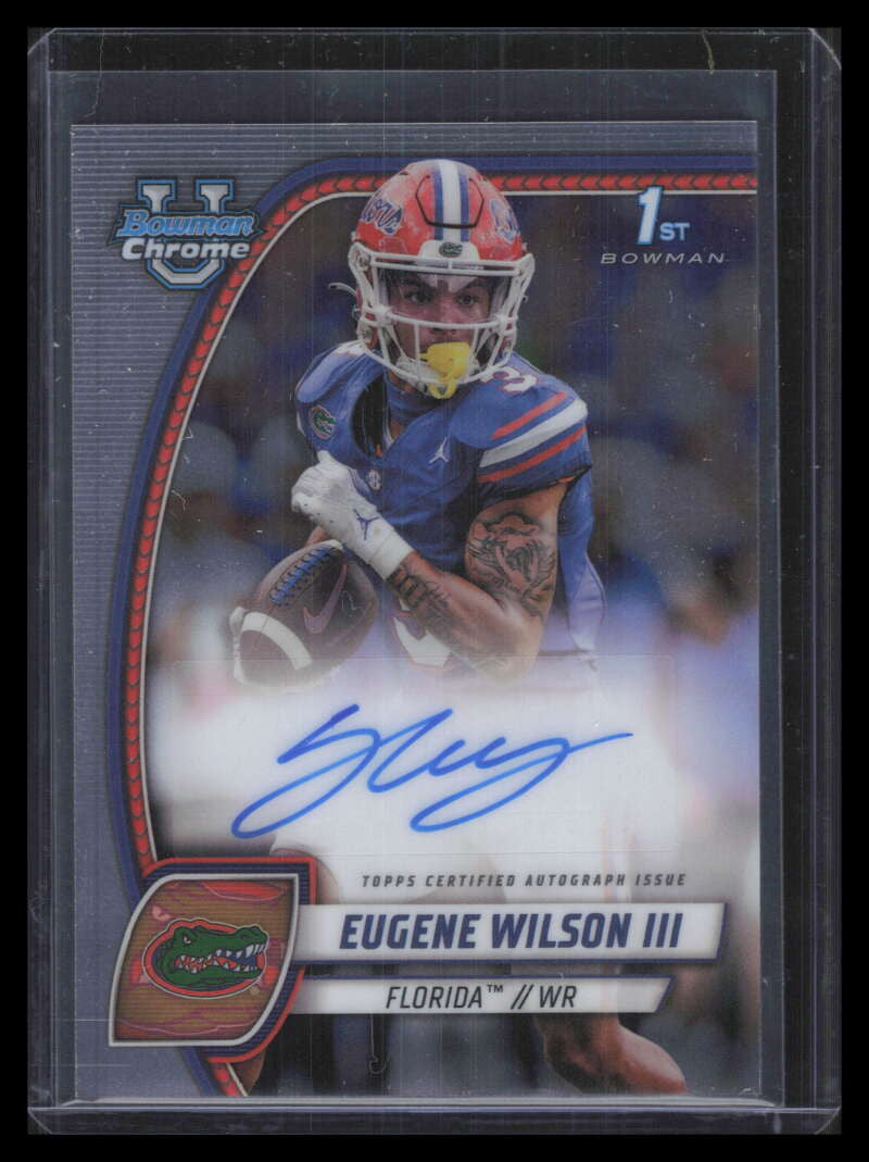 2024 Bowman Chrome University Prospect Autographs Eugene Wilson RC Auto F06156