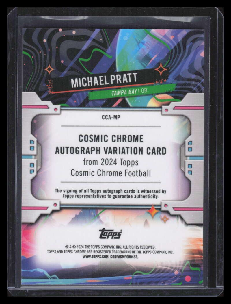 2024 Topps Cosmic Chrome Autographs Orange Refractor Michael Pratt RC Auto 22/25