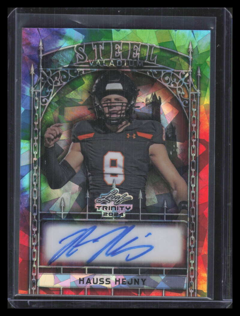 2024 Leaf Trinity Steel Valadium Crystals Tie Dye Hauss Hejny Rookie Auto 1/1