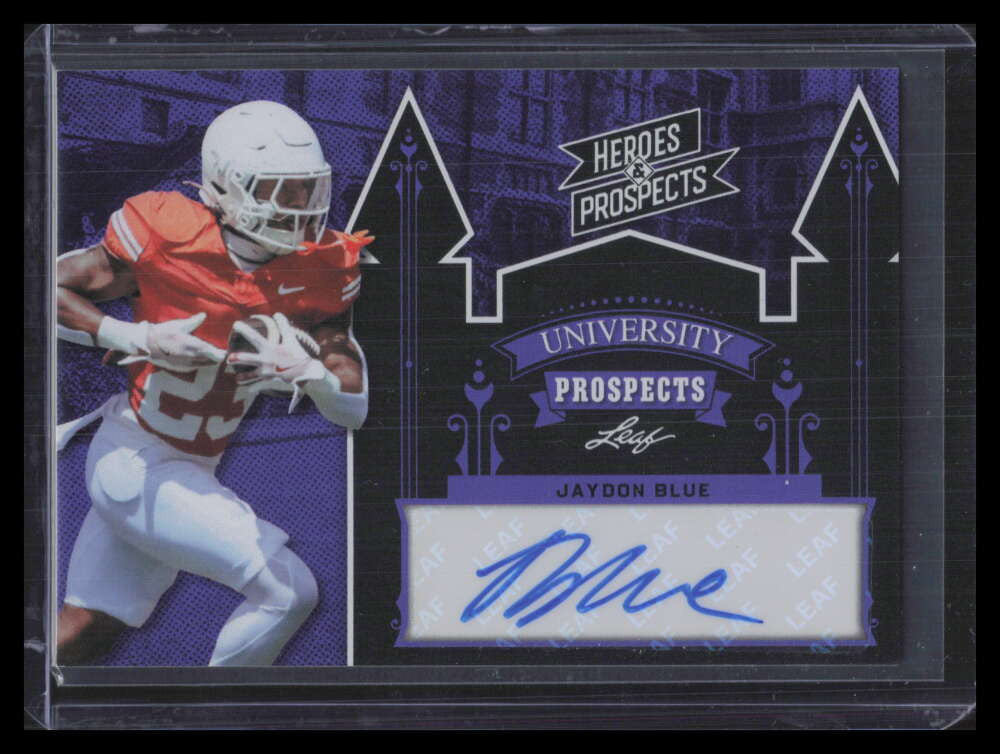 2024 Leaf Heroes and Prospects University Autographs Jaydon Blue RC Auto 2/25