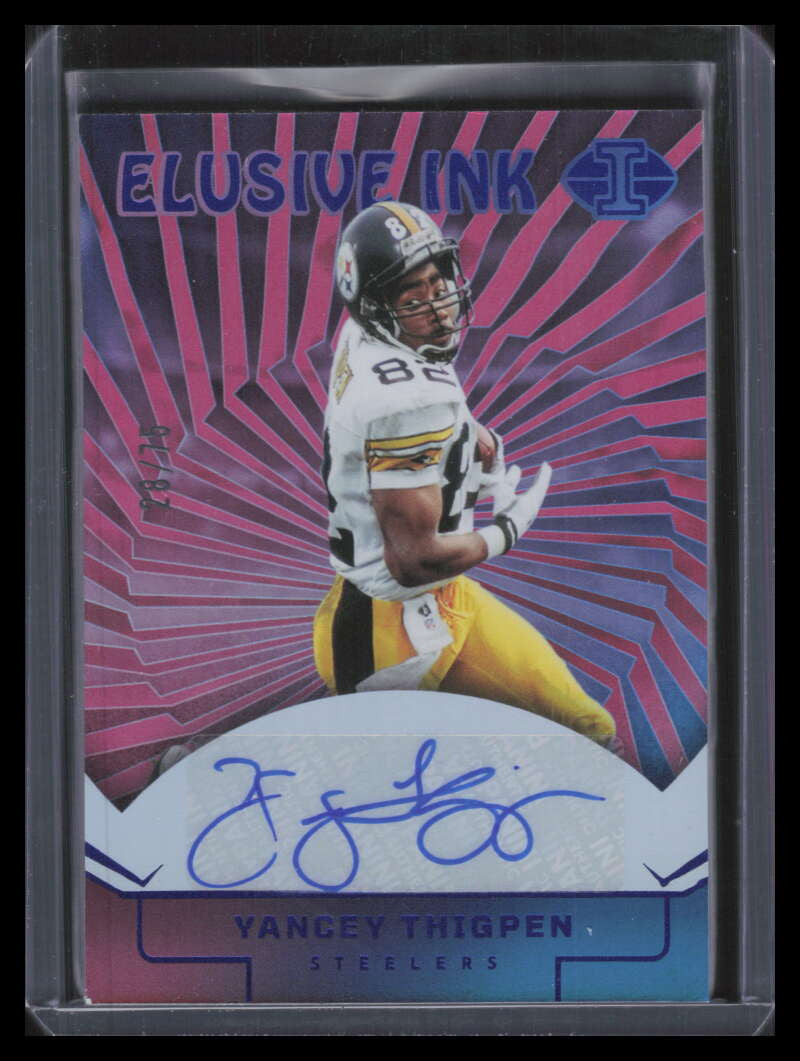 2024 Panini Illusions Elusive Ink Blue 5 Yancey Thigpen Auto 28/75