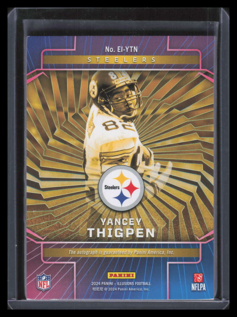 2024 Panini Illusions Elusive Ink Blue 5 Yancey Thigpen Auto 28/75