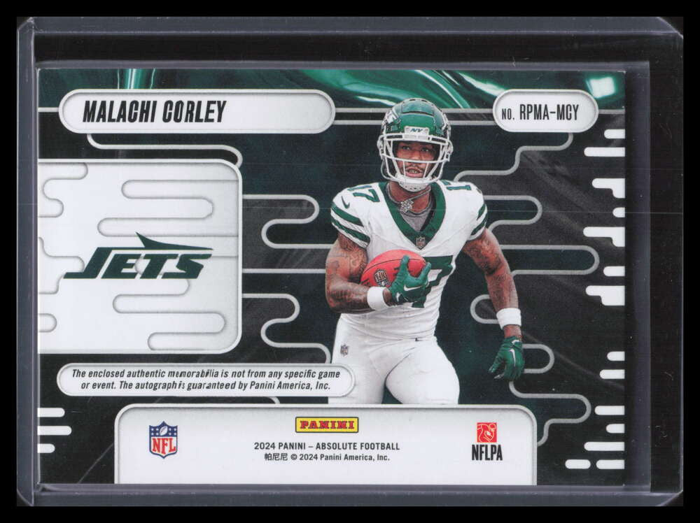 2024 Absolute RPM Autographs 214 Malachi Corley Rookie 5 Patch Auto 11/99