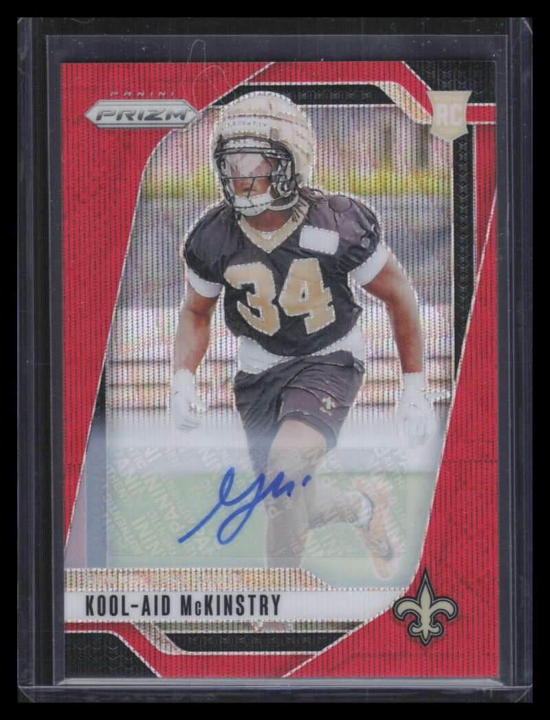 2024 Panini Prizm Autographs Red Wave 363 Kool-Aid McKinstry RC Auto 124/149