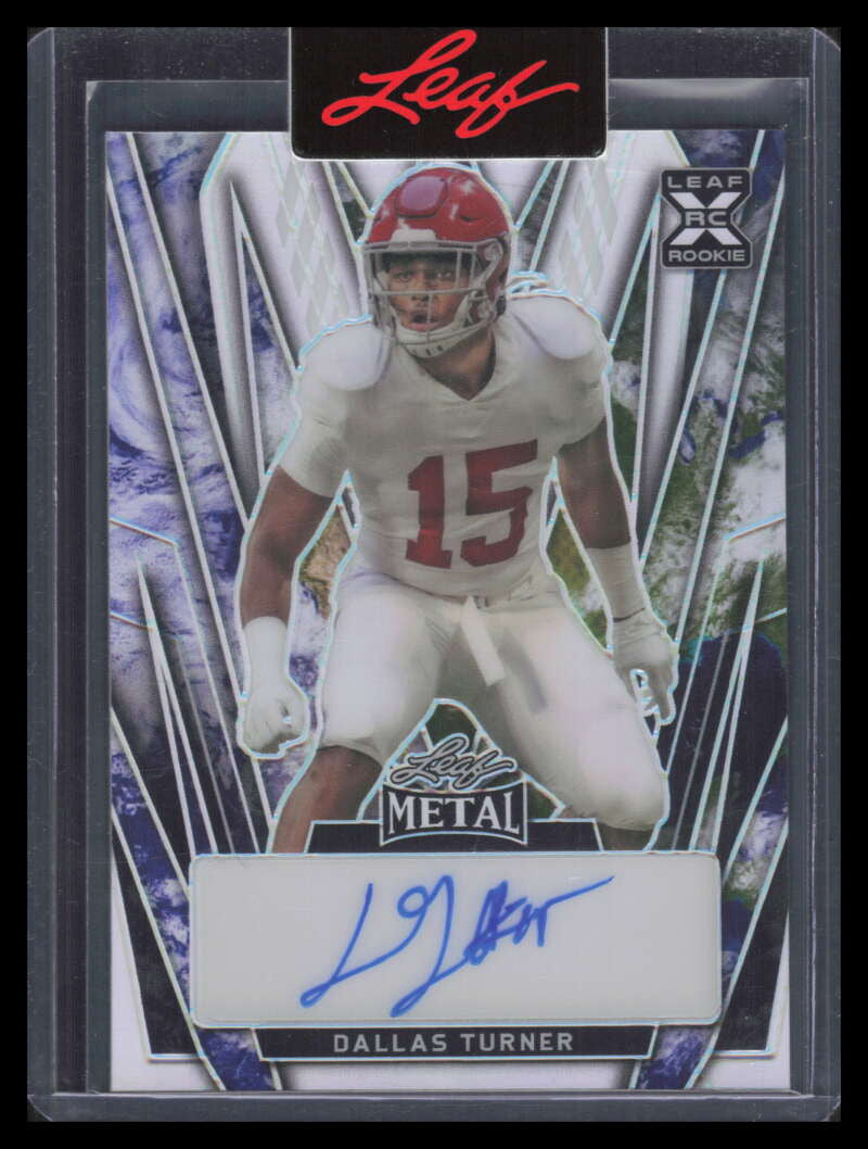 2024 Leaf Metal Autographs Earth Prismatic badt2 Dallas Turner Rookie Auto 1/2