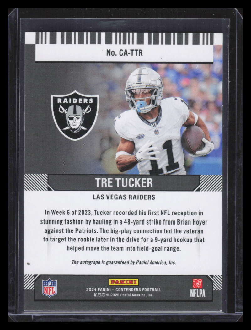 2024 Panini Contenders Contenders Autographs Gold 20 Tre Tucker Auto 9/10