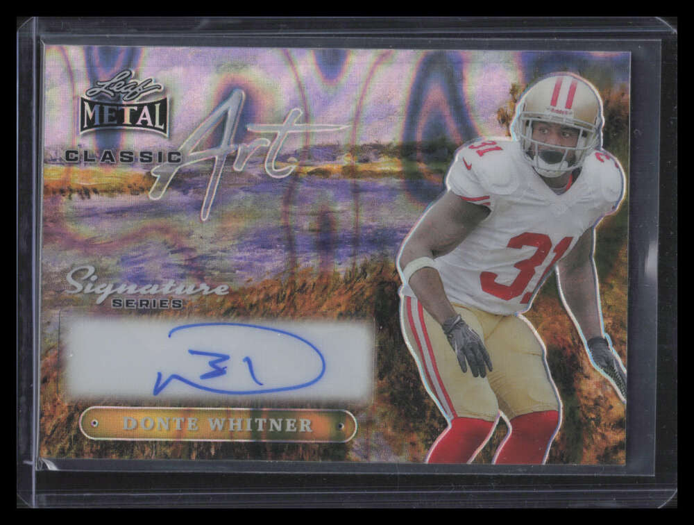 SOLD 166438 2024 Leaf Metal Signature Series Classic Art Lava Foil Donte Whitner Auto 1/1