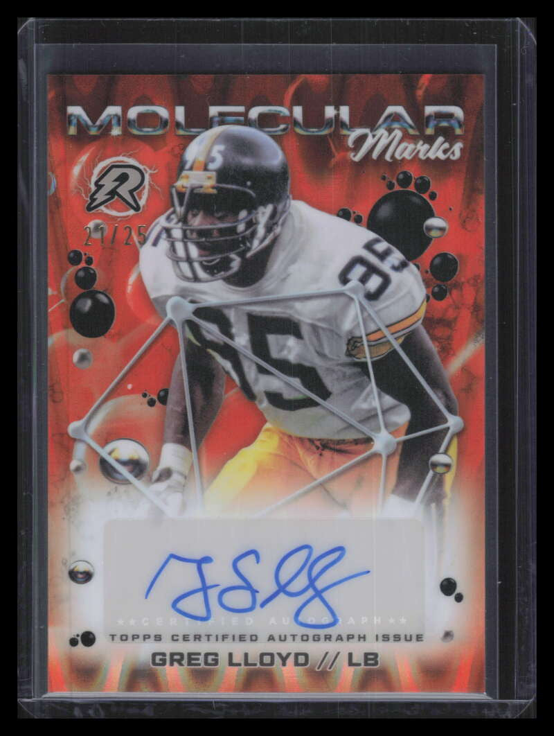 2024 Topps Resurgence Molecular Marks Autographs Orange Greg Lloyd Auto 21/25