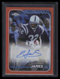 2024 Topps Chrome Autographs Orange Refractor BAEJA Edgerrin James Auto 7/25