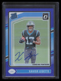 2024 Donruss Optic Rated Rookie Autographs Blue 299 Xavier Legette RC Auto 80/99