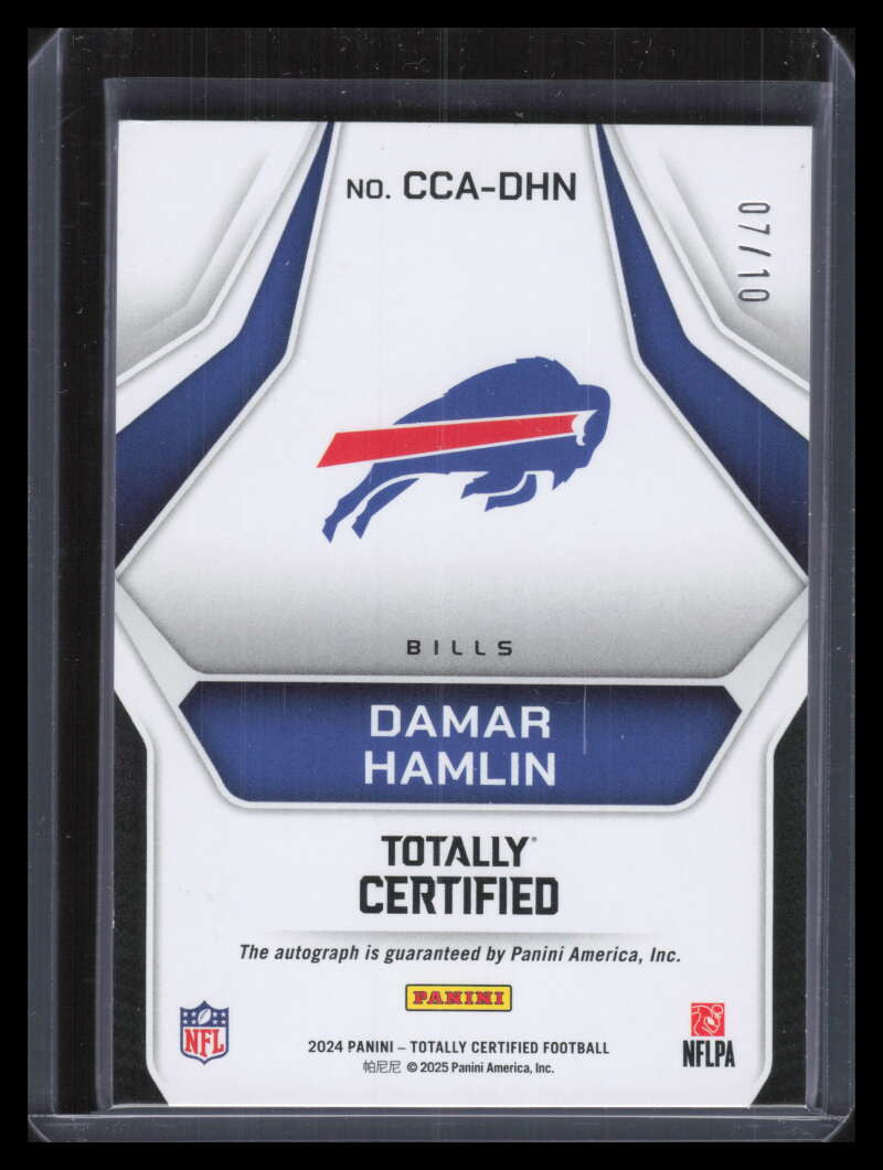 2024 Totally Certified Competitor Autographs Mirror Gold Damar Hamlin Auto 7/10