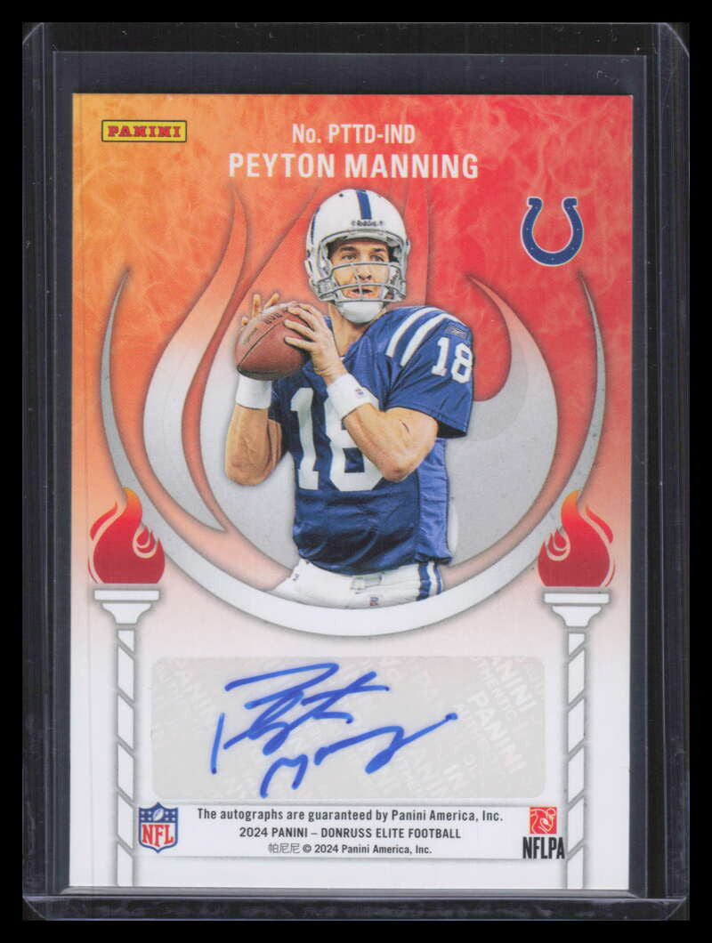 2024 Elite Passing the Torch Signatures Richardson Peyton Manning Dual Auto 5/25
