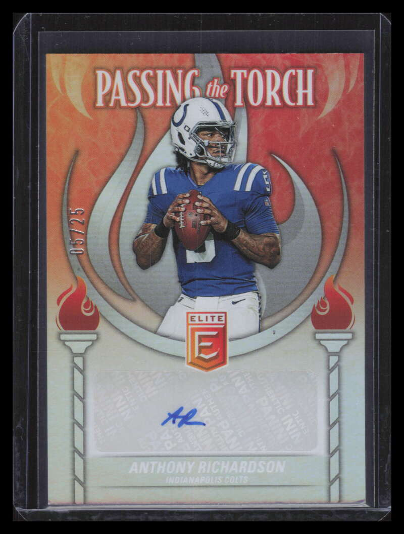 2024 Elite Passing the Torch Signatures Richardson Peyton Manning Dual Auto 5/25