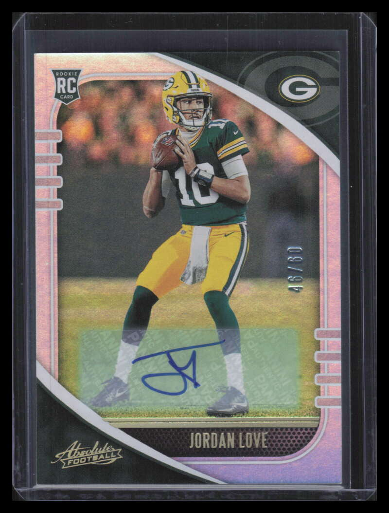 2020 Absolute Signature Rookies Spectrum 162 Jordan Love Rookie Auto 46/60
