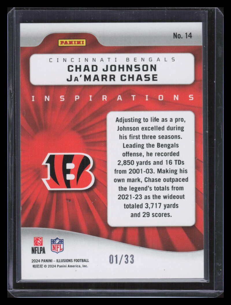 2024 Panini Illusions Inspirations All Pro 14 Chad Johnson Ja'Marr Chase 1/33