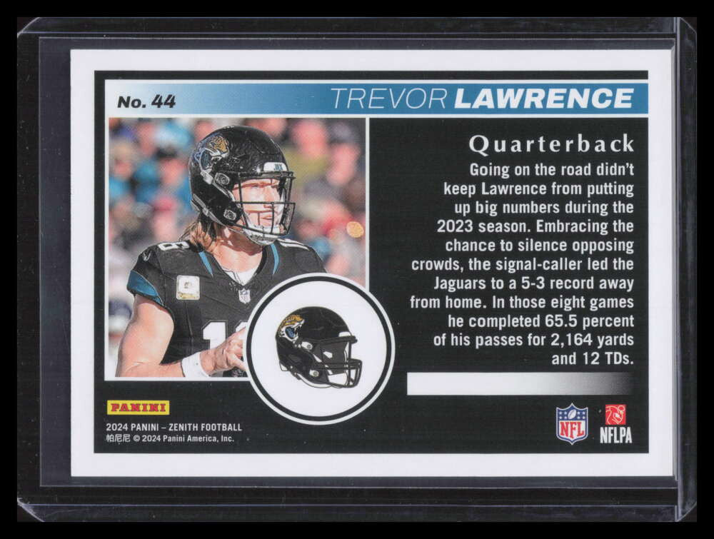 2024 Zenith 1st Down 44 Trevor Lawrence 45/100