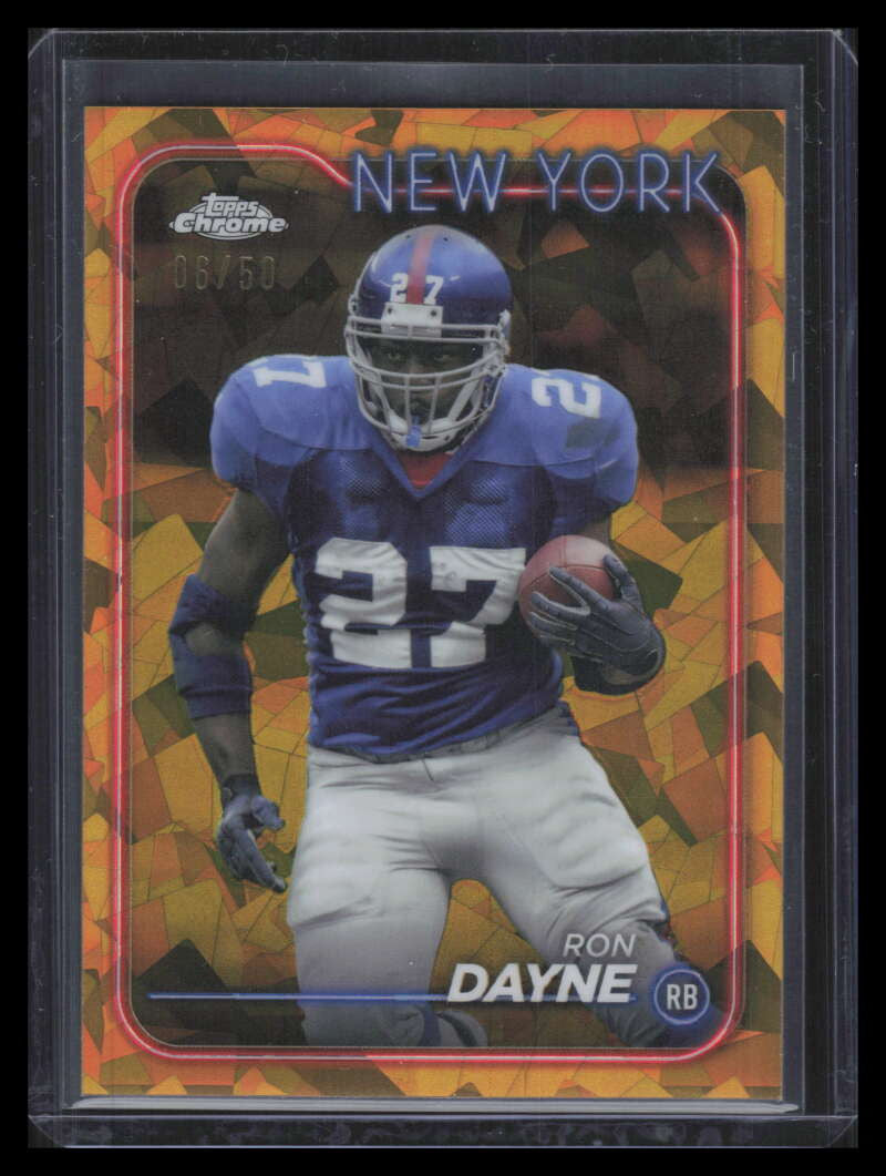 2024 Topps Chrome Sapphire Gold Refractor 143 Ron Dayne 6/50
