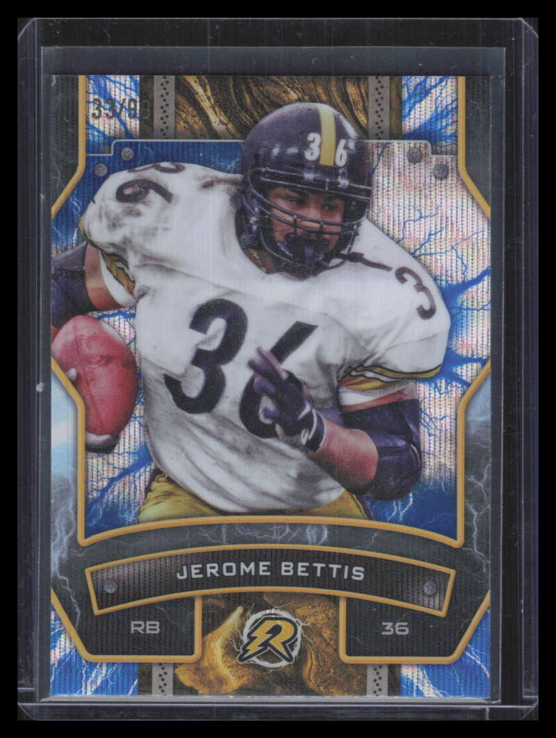 2024 Topps Resurgence Blue Surge Refractor 86 Jerome Bettis 33/99