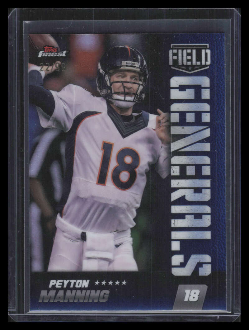 2024 Finest Field Generals Blue Refractor fg4 Peyton Manning 22/99