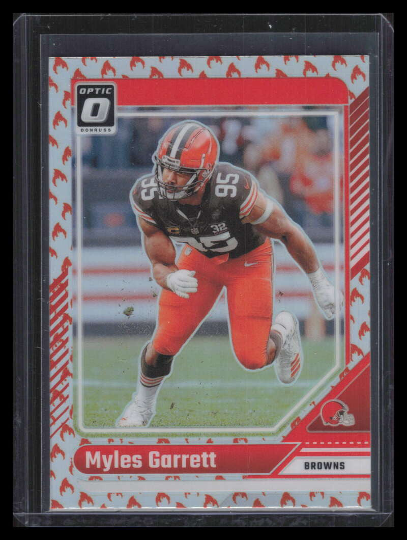 2024 Donruss Optic Fire Refractor 49 Myles Garrett