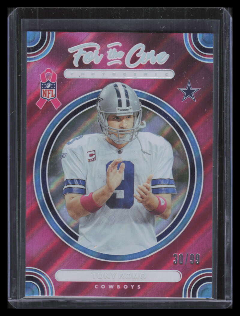 2024 Panini PhotoGenic For The Cure Blue 6 Tony Romo 30/99