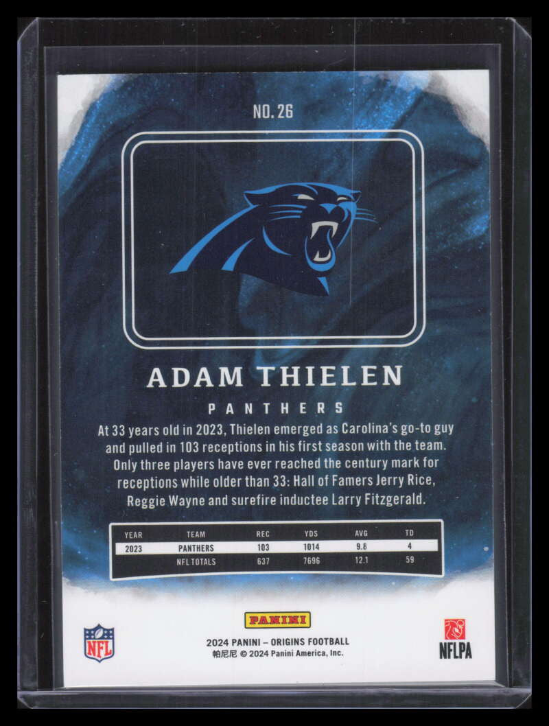 2024 Panini Origins Gold 26 Adam Thielen 4/25