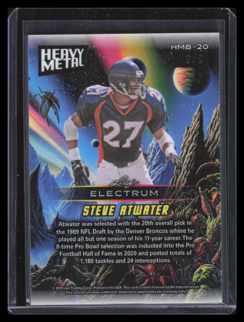 2024 Leaf Electrum Heavy Metal Platinum hmb20 Steve Atwater 2/6