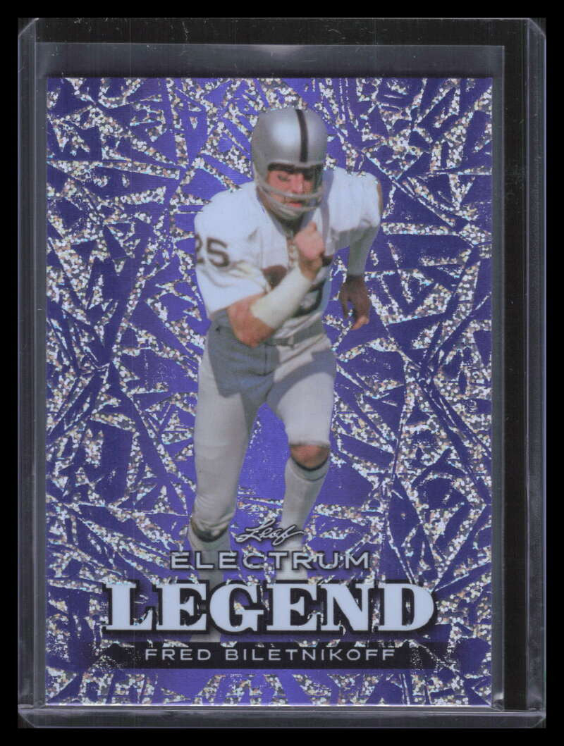 2024 Leaf Electrum Purple Sparkle 43 Fred Biletnikoff 8/10
