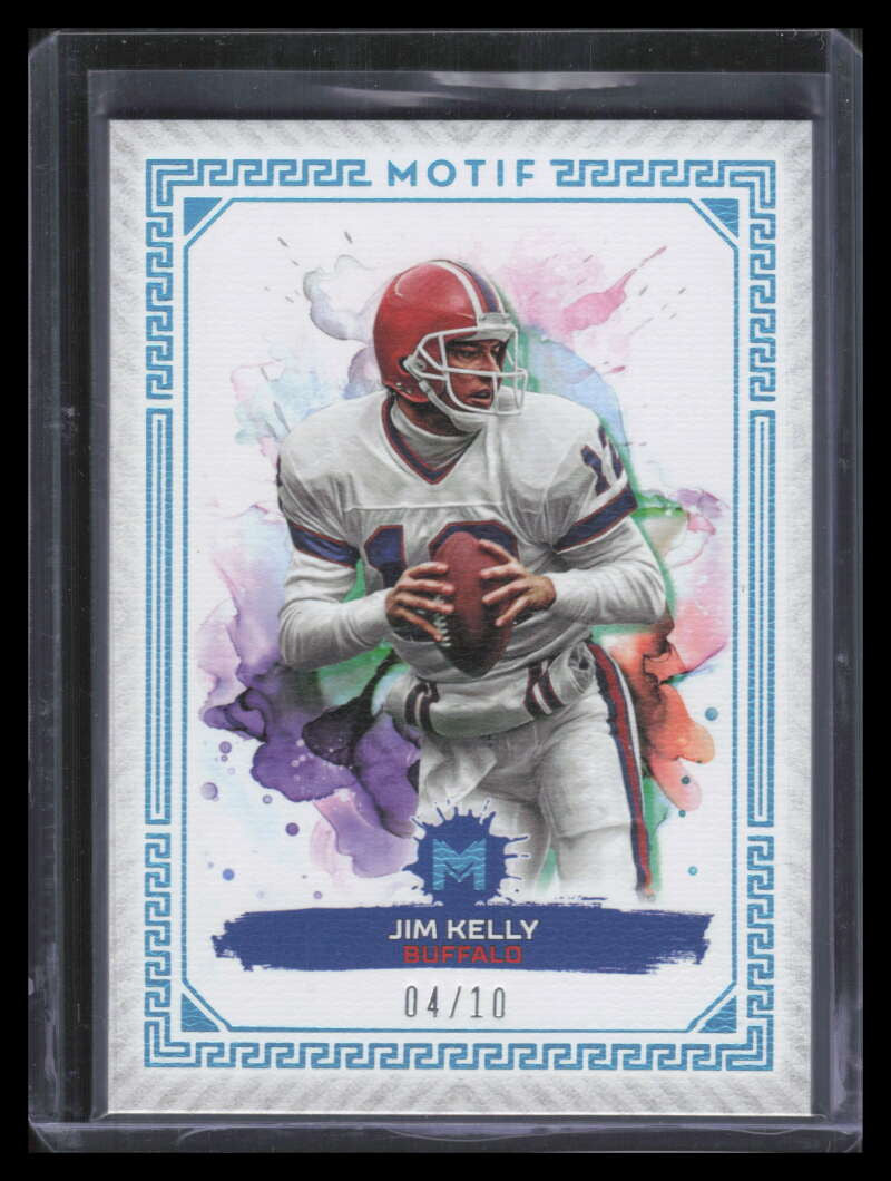 2023 Topps Motif Cerulean Blue 8 Jim Kelly 4/10