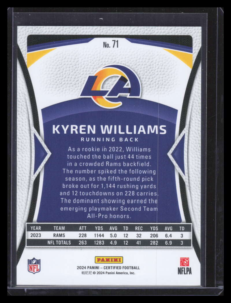2024 Certified Mirror Green 71 Kyren Williams 2/5