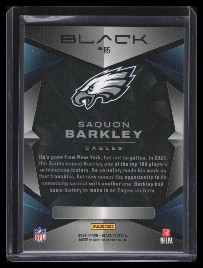 DELETE 166786 2024 Panini Black Royal 85 Saquon Barkley 35/75