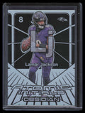 2024 Panini Obsidian Atomic Initials Silver 7 Lamar Jackson 9/99