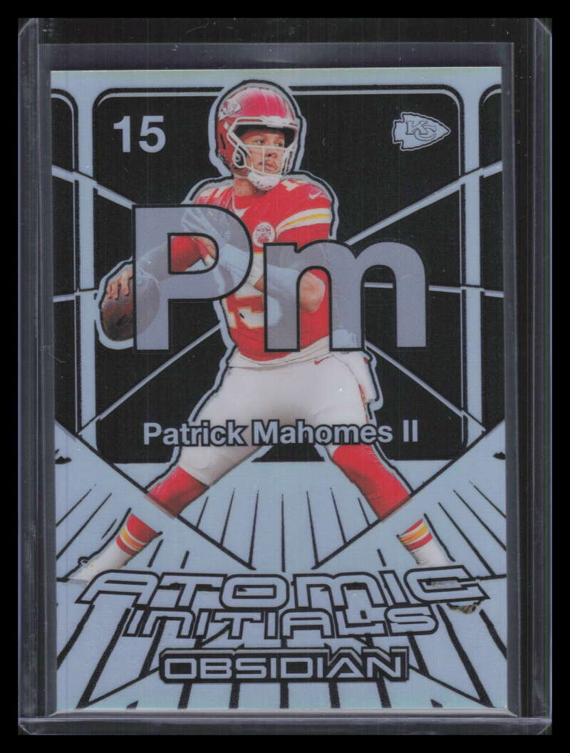DELETE 166812 2024 Panini Obsidian Atomic Initials Silver 2 Patrick Mahomes II 75/99
