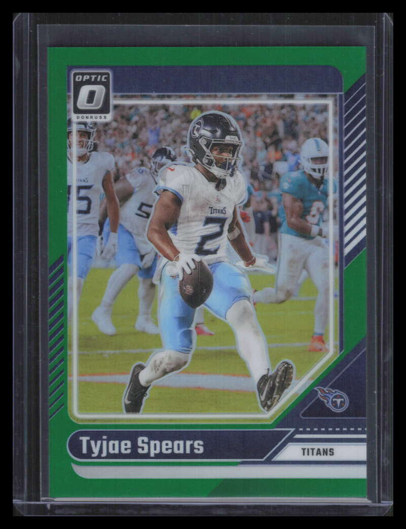 2024 Donruss Optic Green Refractor 191 Tyjae Spears 5/5