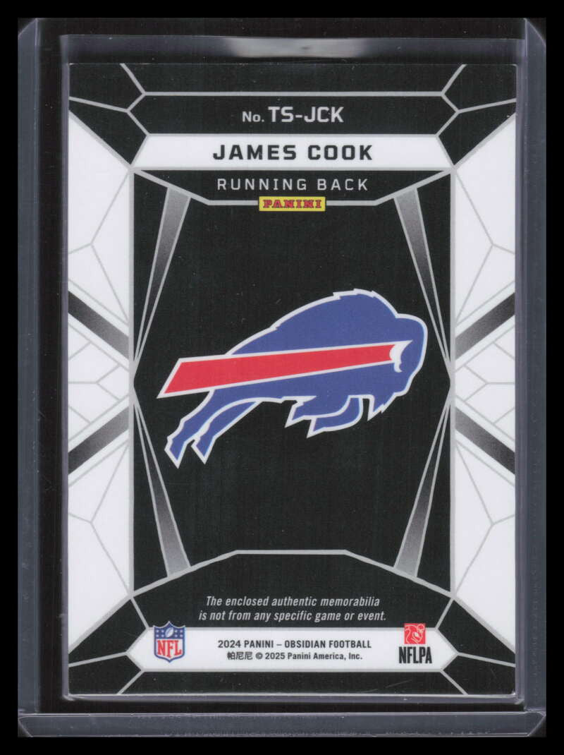 2024 Panini Obsidian Trifecta Swatches 46 James Cook Triple Jersey