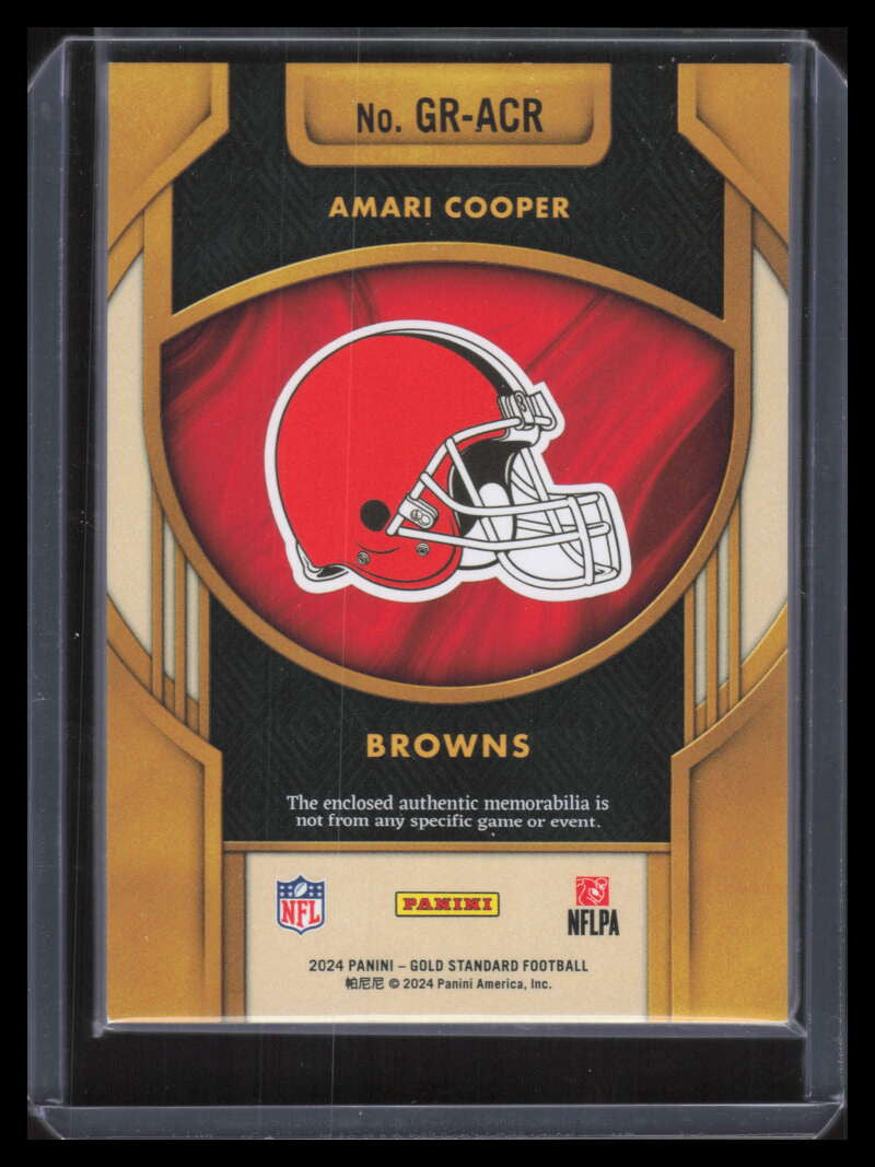 2024 Panini Gold Standard Rush Jerseys White Gold 23 Amari Cooper Patch 32/49