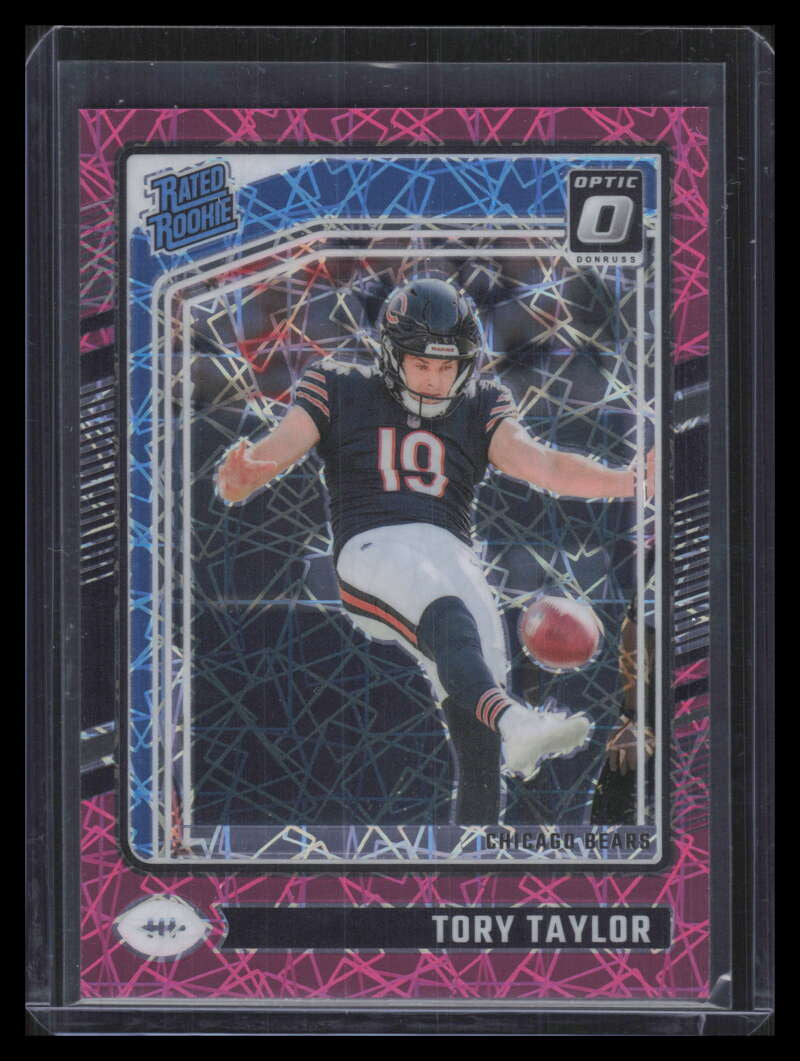 2024 Donruss Optic Pink Velocity Refractor 278 Tory Taylor RR Rated Rookie 44/80