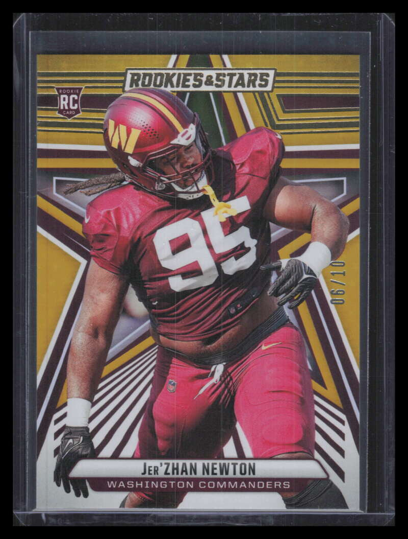 2024 Rookies and Stars Gold 152 Jer'Zhan Newton Rookie 6/10