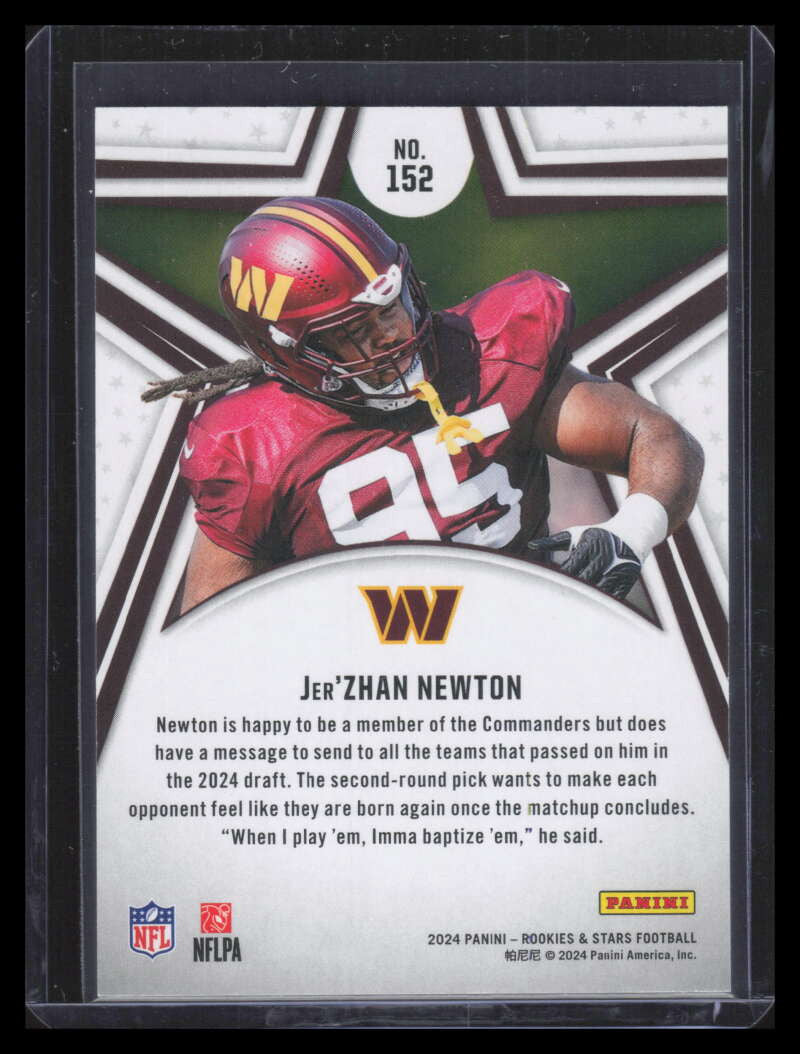 2024 Rookies and Stars Gold 152 Jer'Zhan Newton Rookie 6/10