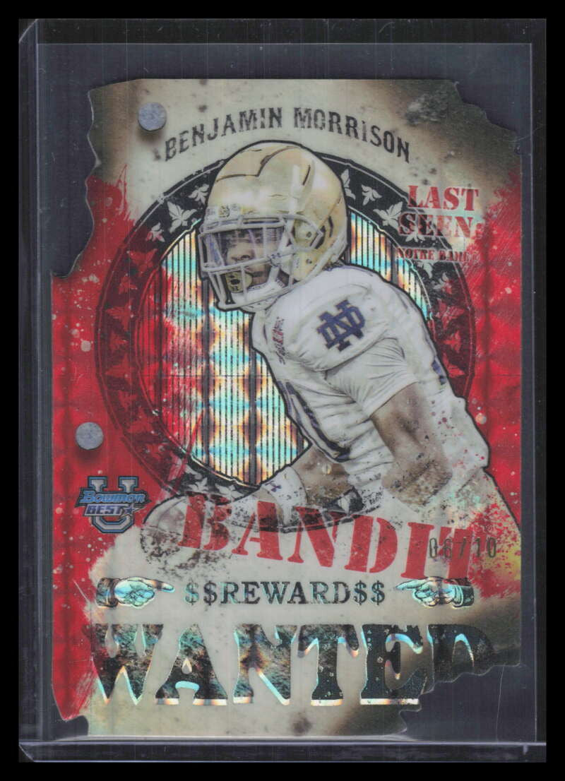 2024 Bowman's Best U Gunslingers Bandits Red Refractor Benjamin Morrison RC 6/10