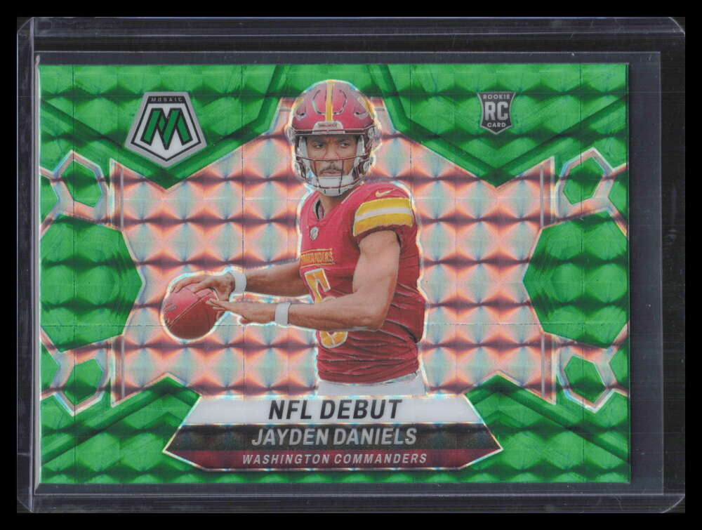 2024 Panini Mosaic Green Refractor 272 Jayden Daniels DEB RC NFL Debut 153118