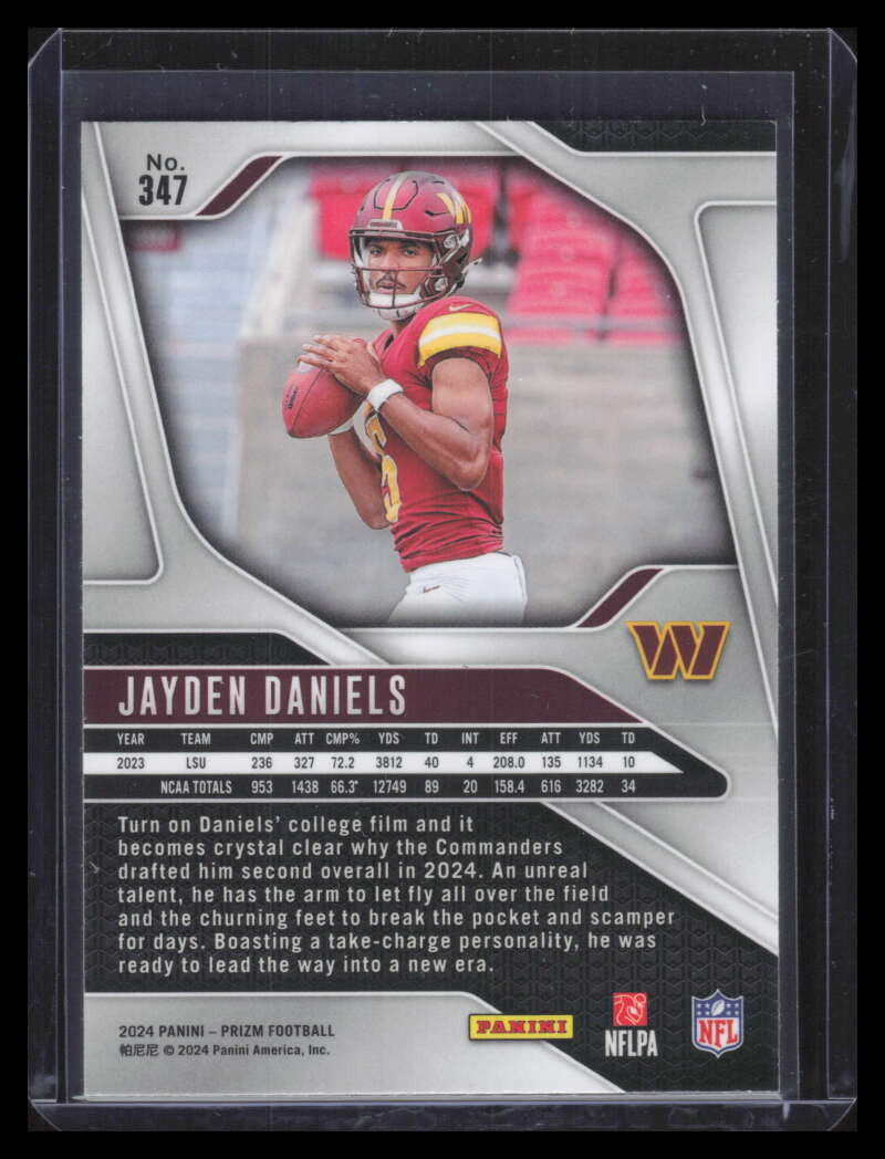 2024 Panini Prizm 347 Jayden Daniels Rookie 153230