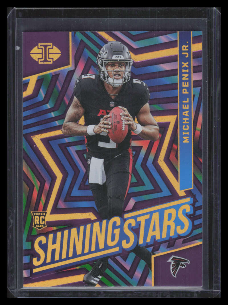 2024 Panini Illusions Shining Stars Purple 9 Michael Penix Jr. Rookie 20/50